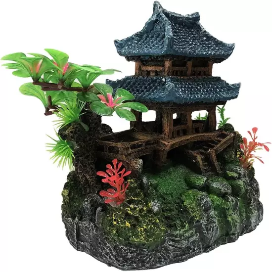 Aquarium Classical Resin Castle Decorations - Fish Tank Realistic Details Castle