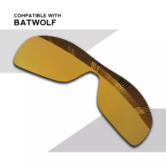 Wholesale POLARIZED Replacement Lenses for-Oakley Batwolf OO9101 Sunglasses