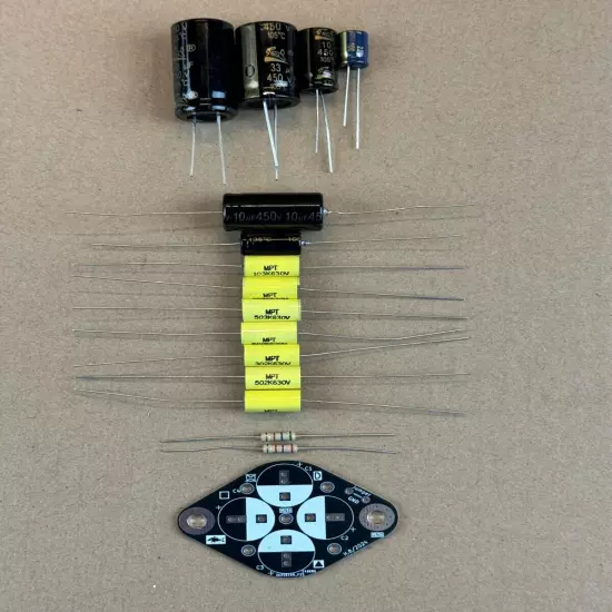 Rebuild Kit for Grommes LJ-2 Amplifier Recap LJ2 Realist Little Jewel Capacitors