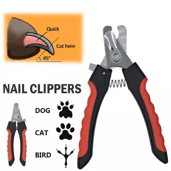 Dog Nail Clippers Nail Trimmer With Safety Guard Razor Pet Grooming