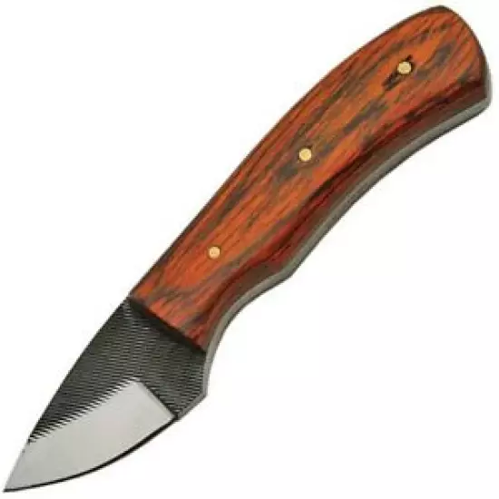 Sawmill SM0022 Color Wood Hunter Fixed Blade Knife Pakkawood Handle + Sheath