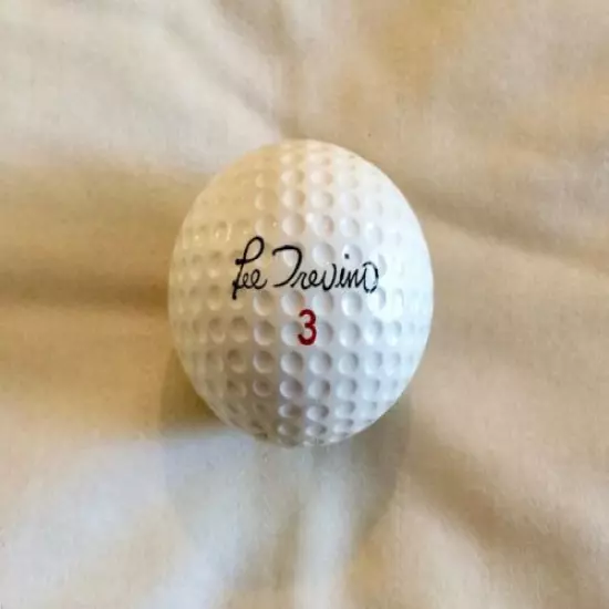  LEE TREVINO Signature 1965 Golf Ball Faultless in Red and Straight Letters #3 