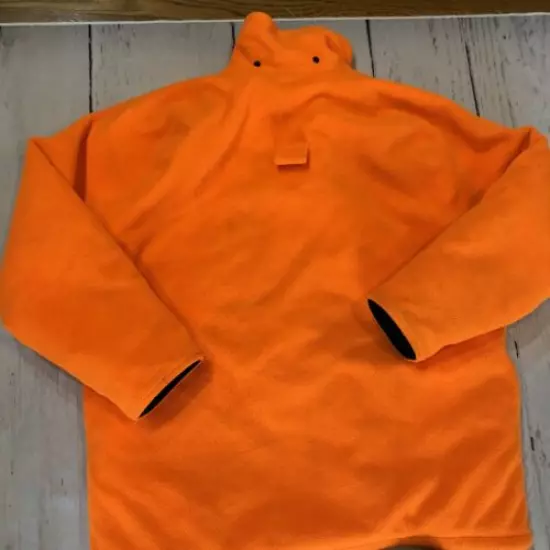 Cabelas WhiteTail Fleece Hunting Orange Lined Jacket And Bottoms L Read Descrip