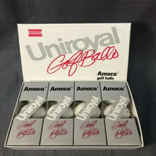 One Dozen (12) Vintage Uniroyal Amoco Surlyn Cover Golf Balls J613