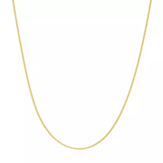 .70mm Cable Chain Necklace Real Solid 14K All Yellow Gold