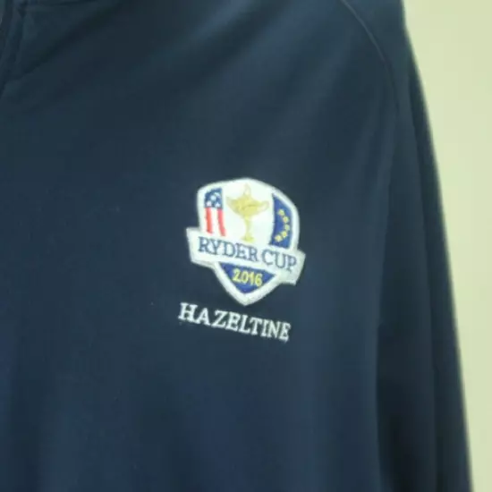 2016 Ryder Cup Women's Quarter Zip Pullover Top Size XL Blue Hazeltine