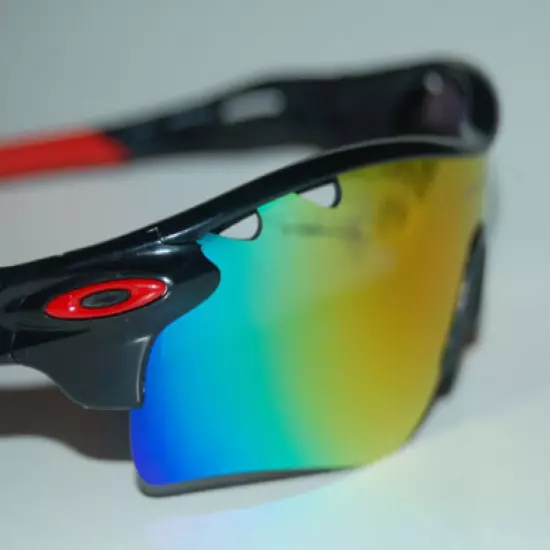 Black / Red Radar Lock Sunglasses Durable - Flexable