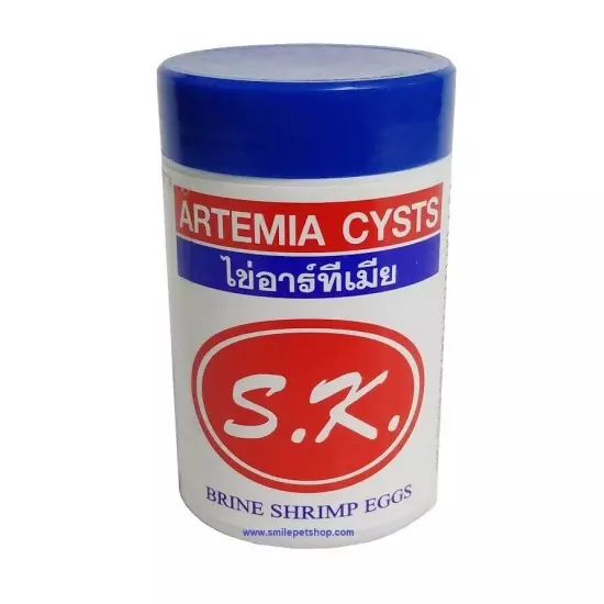 2x Fish Food SK ARTEMIA CYSTS Brine Shrimp Fairy Eggs Salt Baby Clean Water 50g