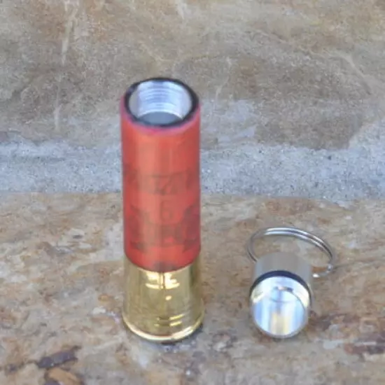 Rare Western Super X 12 Gauge Shotgun Shell Pill Bottle Keychain Trap Shooting