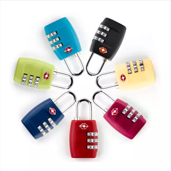 4X TSA Approved Luggage Lock Travel 3 Digit Combination Bags Suitcase Padlock