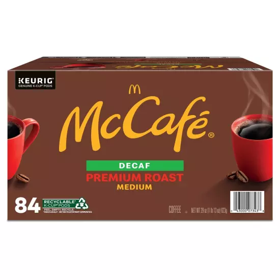 McCafe Premium Roast Decaf, Keurig Single Serve K-Cup Pods, Medium Roast Coff...