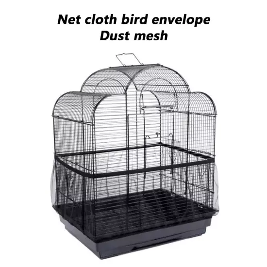 Dustproof Birdcage Parrot Cage Net Easy Cleaning Seed Catcher Guard Pet