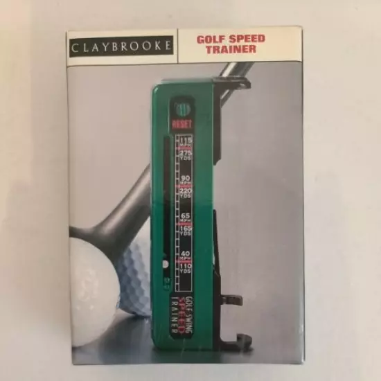 Vintage Claybrooke Golf Swing Meter Trainer Device Centrifugal Force