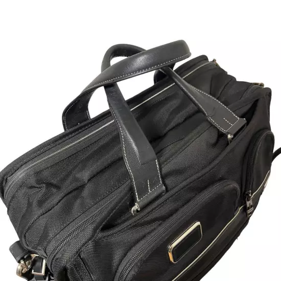 Tumi Nylon Leather 2Way Business Bag Black