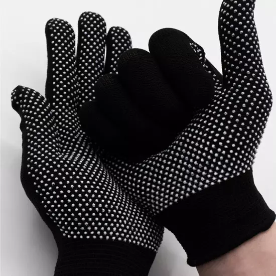 Gripper Gloves Work Thermal Mens Womens Unisex Full Finger Magic Winter Sport