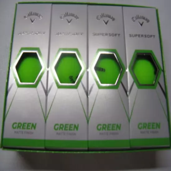 Callaway Supersoft Green Matte Finish 1 Dozen Golf Balls