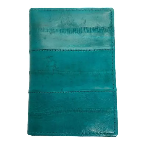 Genuine Eel Skin Leather Business Card ID Wallet Credit Card Case