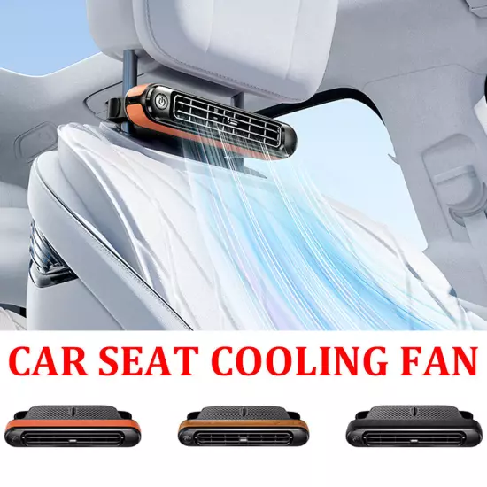 Car Back Seat Fan Rear Headrest 3-Speed USB Fan Air Cooling Fan for SUV RV Truck