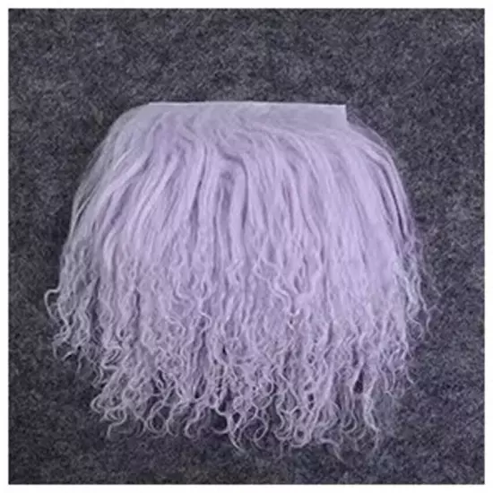 2x4" Tibetan Lamb Mohair for Doll Wigs Mongolian Curly Fur Hair Reroot Doll Hair