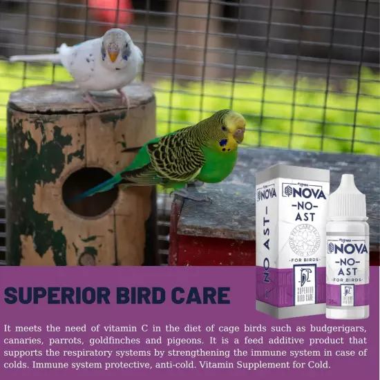 VHD Mybird Nova No-Asthma for Cage Birds - for Budgerigars, Domestic Canary, Par