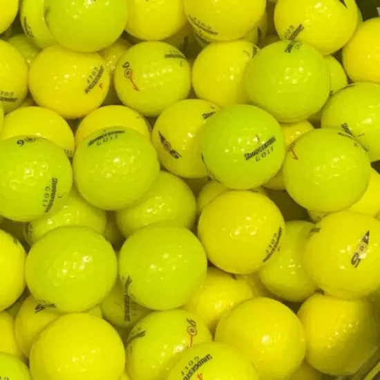 24 AAAA Mint Bridgestone e6 Yellow Golf Balls 