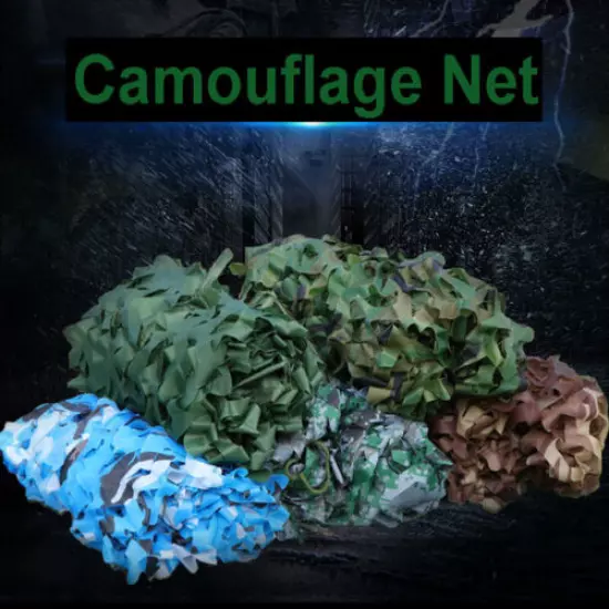 Woodland Camouflage Camo Army Net Hide Netting Camping Military Hunting Shelter