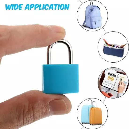 10 Pack Suitcase Locks with Keys,Multicolor Small Luggage Padlocks Metal4129