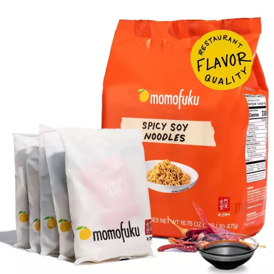 Momofuku Spicy Soy Ramen Noodles by David Chang, 5 1.05 Pound (Pack of 1) 