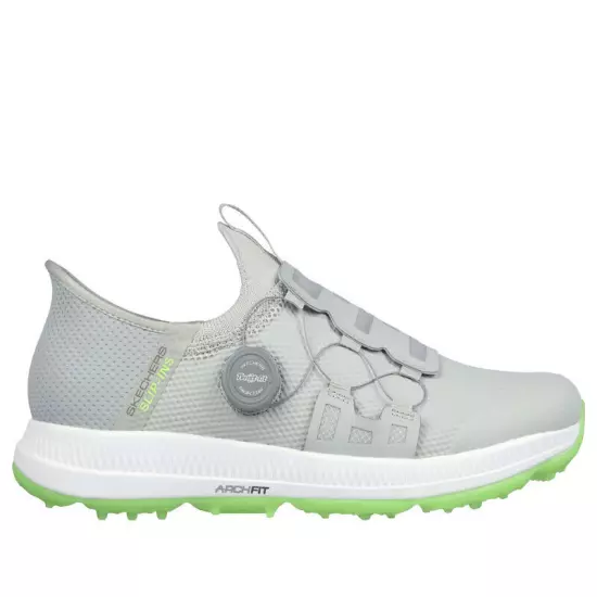 Skechers GO GOLF ELITE 5 - SLIP 'IN Grey/Lime 214066 Size 12