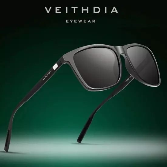 VEITHDIA HD Polarized Photochromic Sunglasses Men Aluminum Sport Driving Glasses