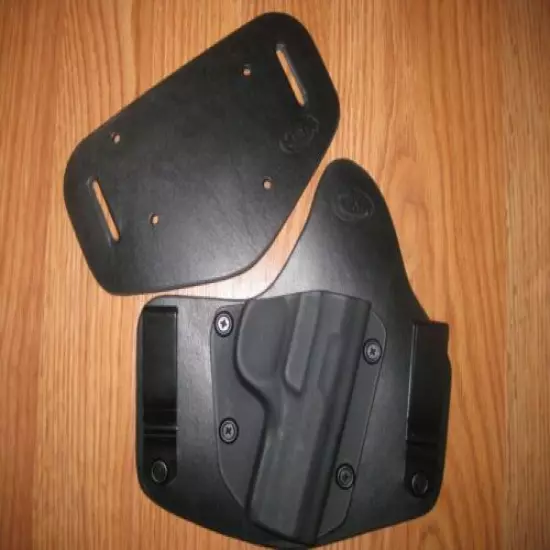 IWB/OWB combo Kydex/Leather Hybrid Holster with adjustable retention for Ruger