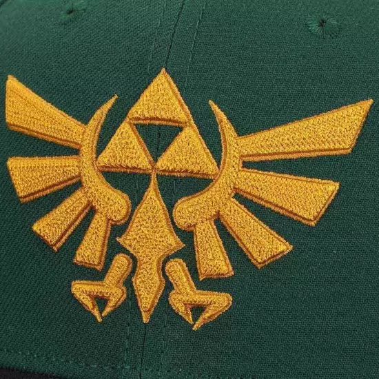 Legend of Zelda Hyrule Crest Embroidered Flat Bill Snapback, One Size