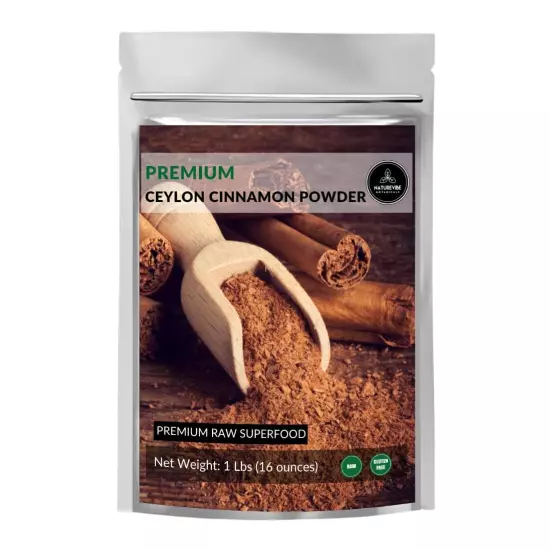 Ceylon Cinnamon Powder (1lb) Ground Premium Quality by 1 Pound (Pack of 1)..