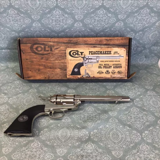 Umarex Colt Peacemaker SAA45 CO2 Pellet .177 Air Revolver, 6-Shot - 2254051