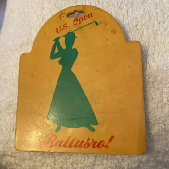 VINTAGE BAG TAG " WOMEN'S U.S OPEN @ BALTUSROL, SUPER!