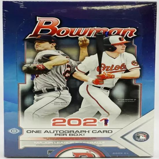 2021 Bowman Baseball Factory Sealed Hobby Box