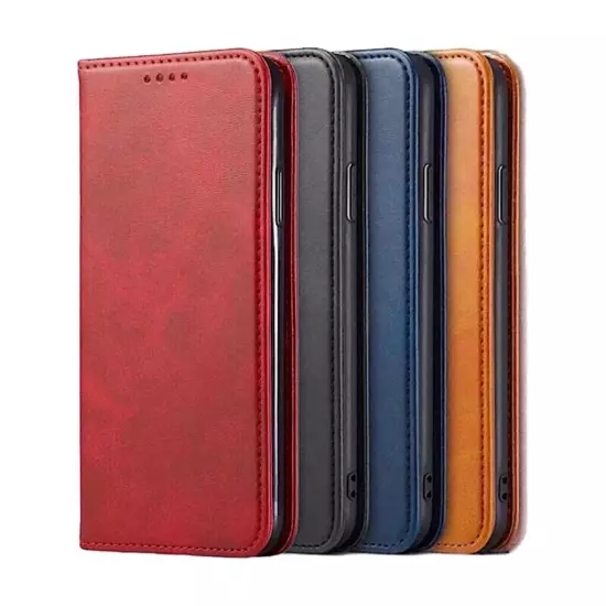 For iPhone 16 15 14 13 12 11 Plus Pro Max Mini Leather Magnetic Flip Wallet Case