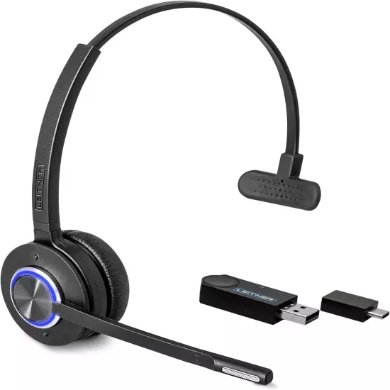 LH470 – Wireless Computer Headset with Microphone – Zoom and Teams Headset – DEC