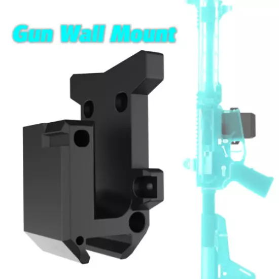 Rifle Gun Rack Wall Mount Floating Display Hanger Safe Storage Shotgun hooks USA