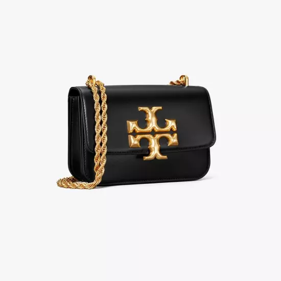 Tory Burch Eleanor Small Convertible ShoulderBag Black 73589 w/dustbag & Shopper