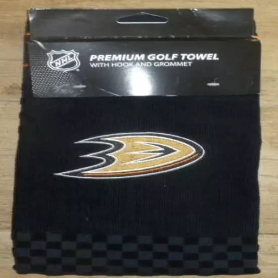 MHL Embroidered Tri-fold Golf Towel - Anaheim Ducks