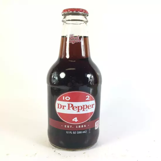 Dr. Pepper Real Sugar Soda, 12 Ounce (12 Bottles)