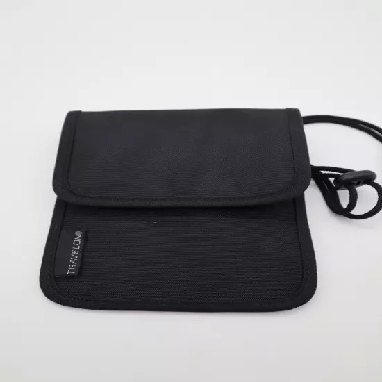 Travelon Passport Holder Travel Neck Pouch Wallet Mens Womens RFID Blocking