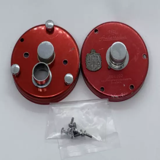 Abu Garcia Ambassadeur 6000 Red 4 Screws Fishing Reel Part-Plate Right And Left