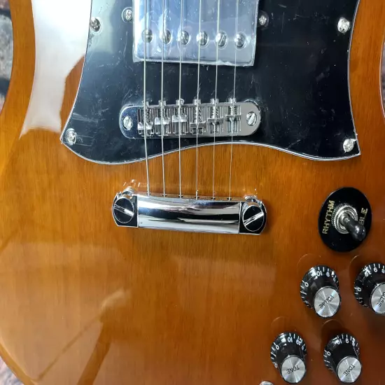 Customized brown SG electric guitar HH pickup chrome hardware factory outlet