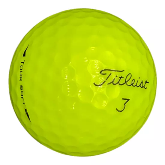 Titleist Tour Soft Yellow Mint AAAAA 50 Used Golf Balls 5A