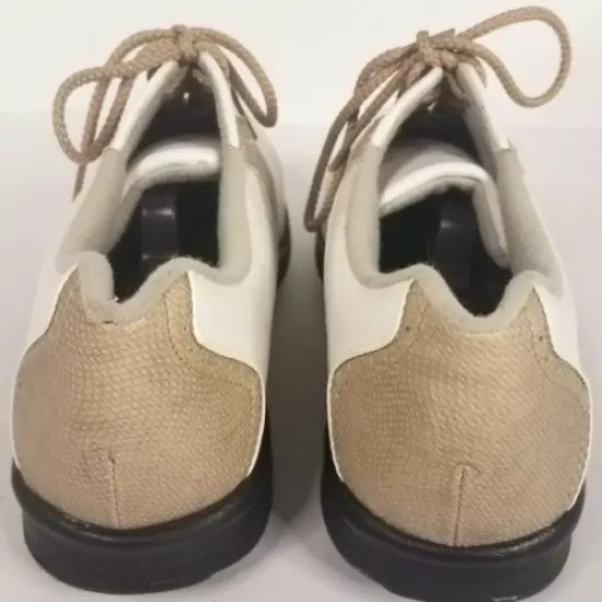 Footjoy Golf Shoes Greenjoy Size 9W Womens White Leather Saddle Softspike