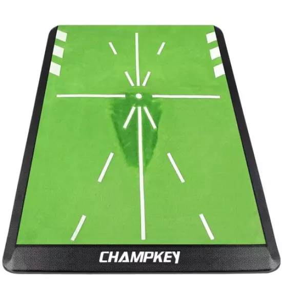 CHAMPKEY Premium Golf Impact Mat | Analysis Swing Path Golf Practice Mat