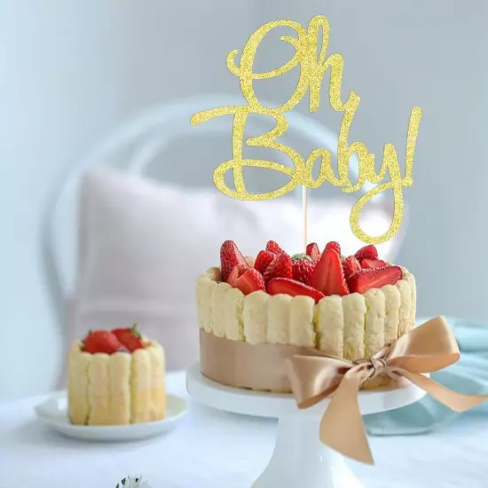 Oh Baby Cake Topper - Baby Shower For boys and girls