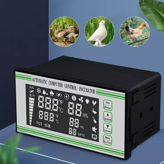 Digital Egg Incubator Controller Automatic Humidity Sensor Thermostat XM-18S USA